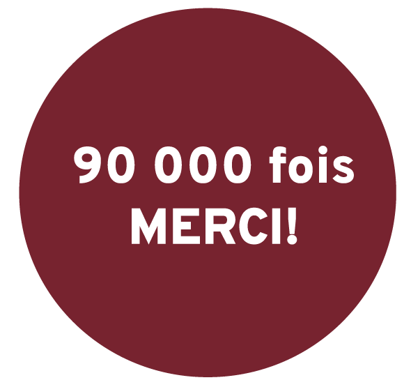 90 000 fois merci!